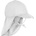 Mikk-Line Детска шапка с козирка Mikk-Line Kid's Summercap Long Neck Solid Cap - White - размер 47 cm (904-4036-0512)