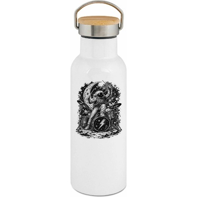 123TRIKO termoska Vesmírný bubeník, černý tisk 500 ml
