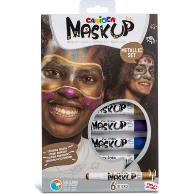 Carioca Mask Up Metallic 6 ks 31556