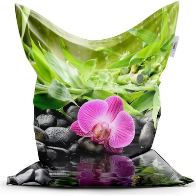 Sablio Sedací vak Ružová orchidea 150x100 cm