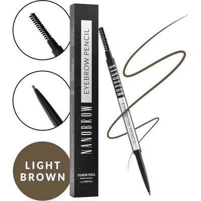 Nanobrow Eyebrow Pencil tužka na obočí Light Brown 1 g