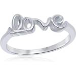 Silenti Jewelry Сребърен пръстен "Love" - 10 - 62 мм (19.7мм диам. )