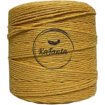 Macrame priadza KaFanta 3mm/200m - horčica