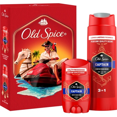 Old Spice Captain Deostick 50 ml + sprchový gél 250 ml darčeková sada