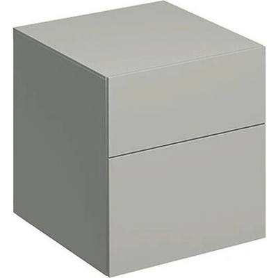 Geberit Xeno² boční skříňka se dvěma zásuvkami 45x46,2x51 cm, lak matný, greige - výprodej vzorku 500.504.00.1