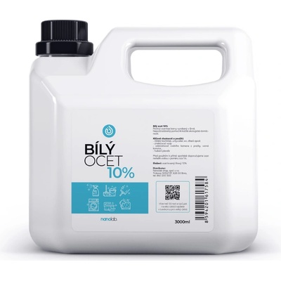 Nanolab ocet kvasný lihový 10%, bílý 3 l
