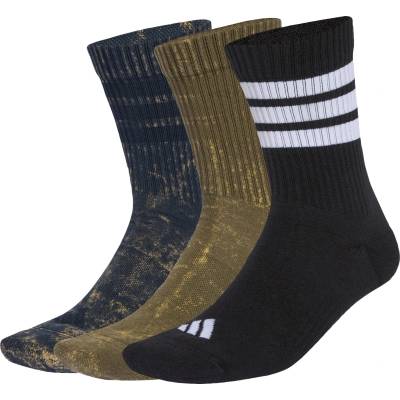 adidas Мъжки спортни чорапи adidas 3-Stripes Concept Crew WSH 3-Pack Sports socks - Aurora Ink / Olive Strata / Black / White - размер 43-45 (EU) (207-1479-0116)