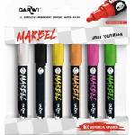 Darwi Marbel Комплект маркери 4 mm Флуоресцентен 6 бр (DA0246004K01C)
