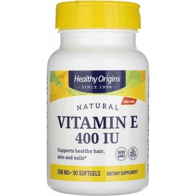 Healthy Origins Vitamín E-400 90 mäkkých gélov