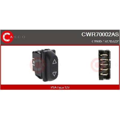 Spínač, zvedací zařízení oken CASCO CWR70002AS