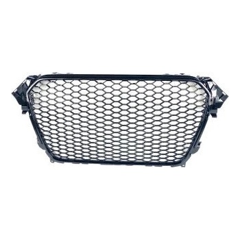 Решетка без емблема за Audi A4 B8 (2011-2014) - RS Look - с хром рамка