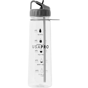USA Pro Premium Hydration Water Bottle - Clear 1