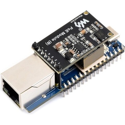 Vývojová doska Waveshare RP2350A s ethernetom a PoE