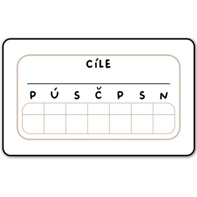 Samolepky Canli Mini Týždenné ciele