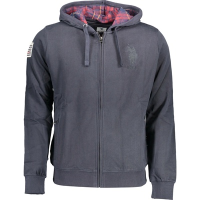 US Polo Assn pánska mikina na zips modrá