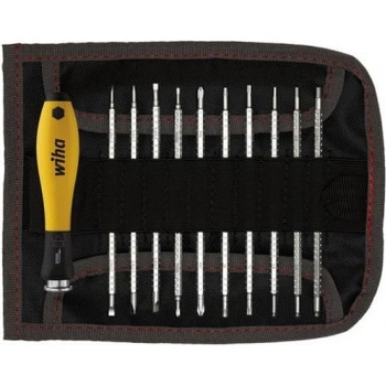 Wiha Sada šroubováků s výměnnými dříky SYSTEM 4 ESD smíšená, 12díl. vč. svinovací tašce (31499) 2691T11ESD