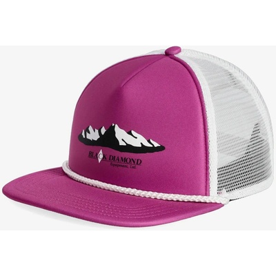 Black Diamond Flat Bill Trucker Hat piton purple/white