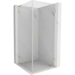 Mexen Lunar-B L душ кабина шарнирна дясна 90 x 90 см, прозрачна, злато матирано - 832L-090-090-55-00-P (832L-090-090-55-00-P)