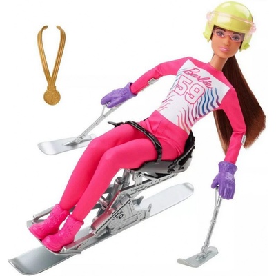 Barbie Zimné športy Paralympijská lyžiarka