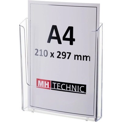 MH Technic s.r.o. Nástěnný zásobník na letáky A4 transparentní – Zboží Dáma MH Technic s.r.o. Nástěnný zásobník na letáky A4 transparentní – Zboží Dáma
