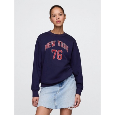 GAP Oversize mikina VintageSoft Americana Tmavě modrá