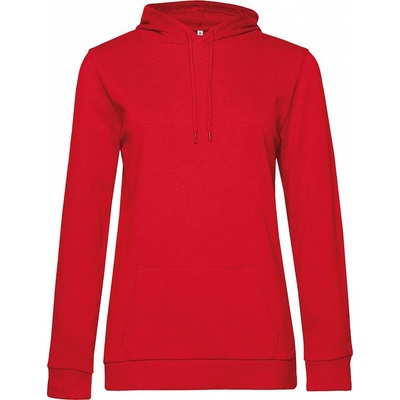 B&C dámská mikina #hoodie women French Terry červená
