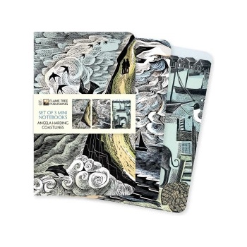 Flame tree pub Angela Harding: Coastlines Set of 3 Mini Notebooks | Flame Tree Publishing