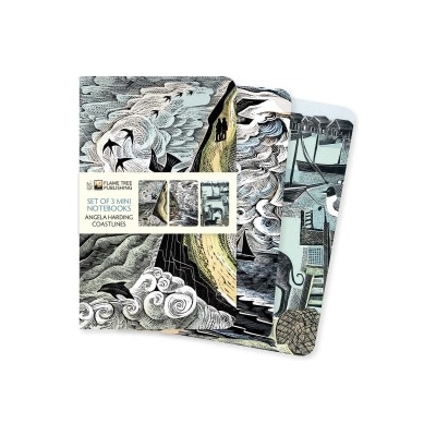 Flame tree pub Angela Harding: Coastlines Set of 3 Mini Notebooks | Flame Tree Publishing
