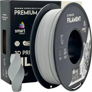 Smart Print FG-S23-E1, 3D нишка, PLA Matte, 1, 75mm, 1000g, Сив (Grey) (FG-S23-E1)