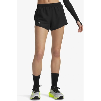 Under Armour bežecké kraťasy dámske Fly By 3in Shorts black/black/reflective