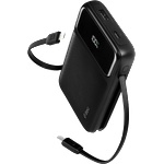 Ttec Външна батерия ttec ReCharger Pro LCD 10.000mAh PD 22.5W Lightning Built-in Cable Powerbank - Черна