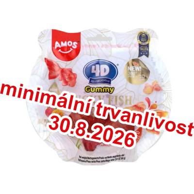 Amos 4D Gummy Goldfish Peach Mango 60 g