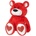 Stip Плюшена играчка Stip - Andry, 45 cm, бордо (Stip943)