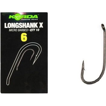 Korda Long Shank X vel.6 10 ks