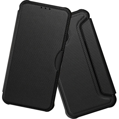 Gigapack Samsung S26 GIGAPACK Калъф с поставка, кожен ефект FLIP, карбонова шарка, BLACK GP-179821 (GP-179821)