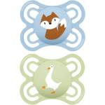 MAM Perfect 0+m, dbl box биберон Blue/ Green 2 бр