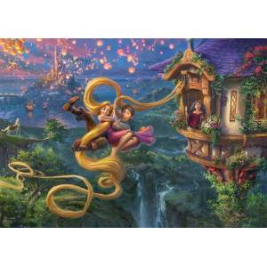 Schmidt Spiele - Puzzle Kinkade: Disney Dreams Collection: Rapunzel Tangled Up In Love - 1 000 piese