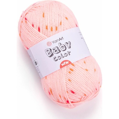 Yarn Art příze Baby Color 208 lososová s růžovou a oranžovou