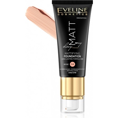 Eveline Cosmetics Matt My Day dlouhotrvající make-up 04 Beige 40 ml