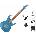 Ibanez GRX120SP-MLM Premium SET Metallic Light Blue Електрическа китара