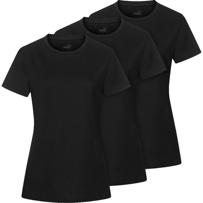 Balenie 3 ks dámskych tričiek PUMA Base Black 3-pack