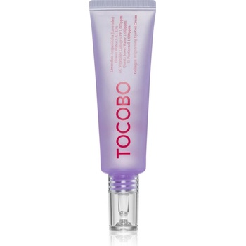 TOCOBO Collagen Brightening Eye Gel Cream притивобръчков крем за околоочната зона, намаляващ отоците и черните кръгове с лавандула 30ml