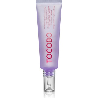 TOCOBO Collagen Brightening Eye Gel Cream притивобръчков крем за околоочната зона, намаляващ отоците и черните кръгове с лавандула 30ml