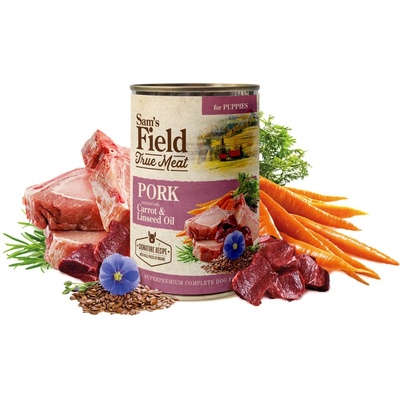 Sam's Field Puppy True Pork & Carrot & Linseed Oil 400 g