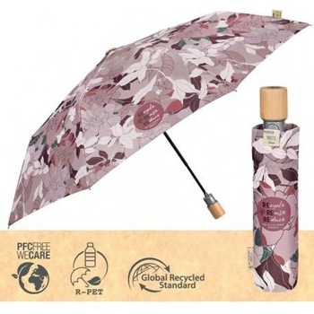 Perletti 19135 green magnolia deštník dámský automatický růžový