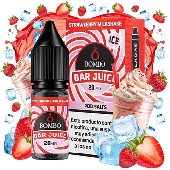 Bombo Bar Strawberry Milkshake Ice Nic Salts 10ml 10mg