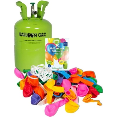 HELIUM DO balónikom BALLOONGAZ jednorazová nádoba 250 l + 30 latexových balónikov