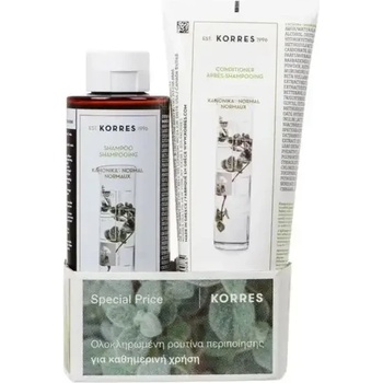 KORRES Промо шампоан с Алое за нормална коса+ балсам, Korres Normal Hair 250 ml + Conditioner Aloe & Dittany normal hair 200 ml