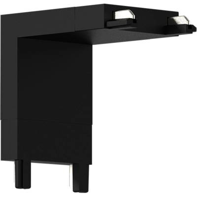 ELMARK КОНЕКТОР стена-таван за Ultra Slim магнитна релса ELMARK EL-USVJ - 3 COLOUR SERIES, черен (93USVJ/BL)