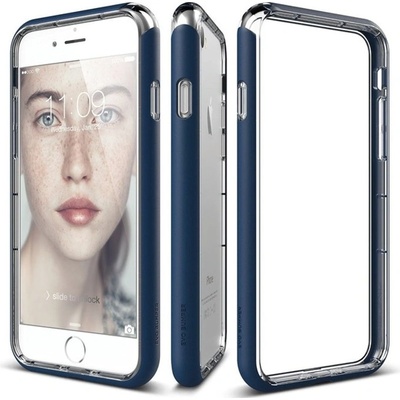 elago Термополиуретанов протектор Elago S7 Bumper Case, iPhone 7, HD покритие+микрофибърна кърпа, противоударен, тъмносин (ES7BP-JIN-RT)